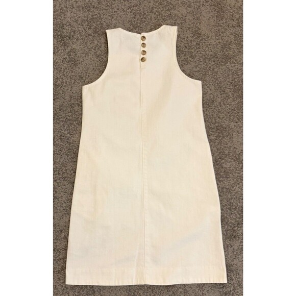 J Crew Denim Shift Dress Style AK257 Women's Size 00 White NWT - Picture 11 of 14